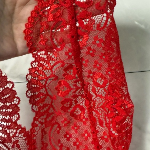 Dolled Up Red Lace Chemise - Picture 13 of 14